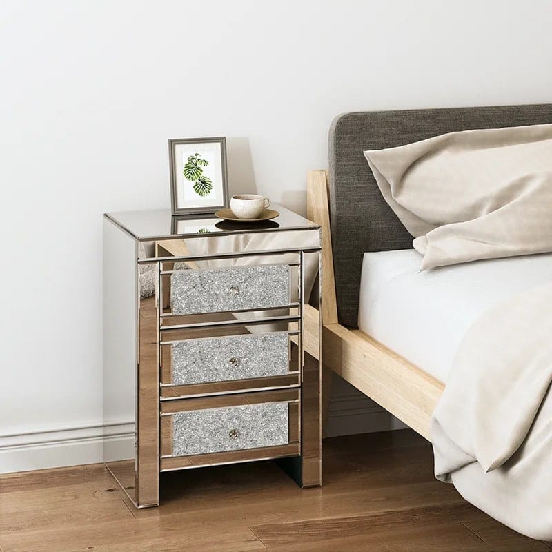 Add a Touch of Luxury With a Bedazzled Nightstand