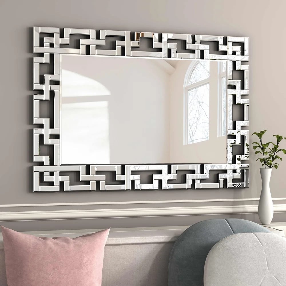 Choose a Greek Square Art Framed Mirror for a Unique Look