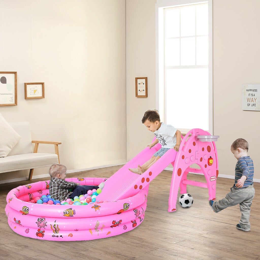 Encourage Activity With an Indoor Slide and Ball Pit