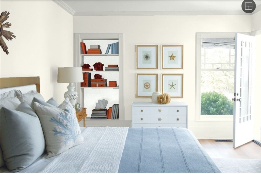 5 Swiss Coffee Bedroom by Benjamin Moore 1