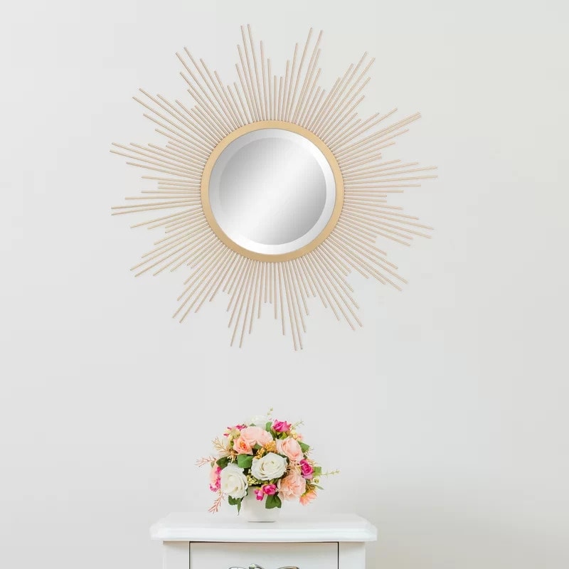 Use a Sunburst Mirror To Add Cheer to Your Living Room