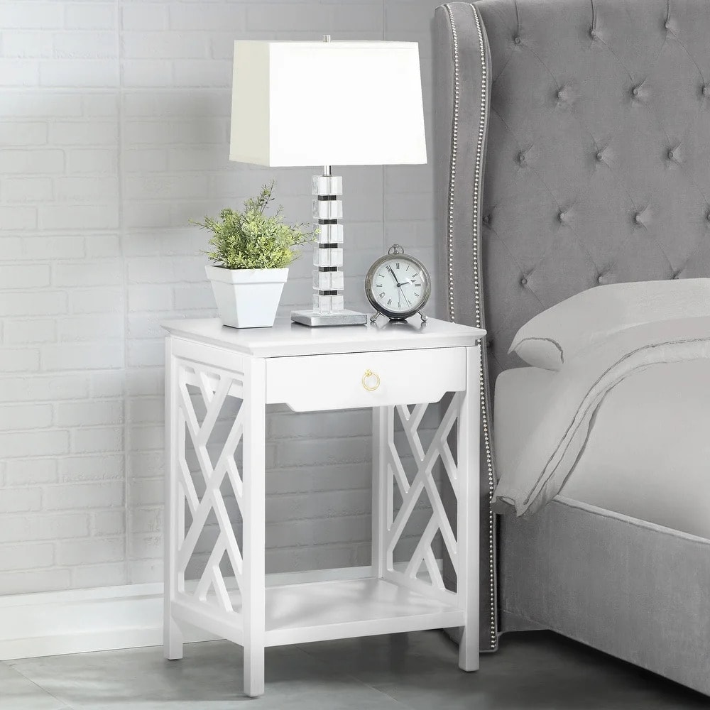 Use Lattice Sides for a Subtly Unique Nightstand