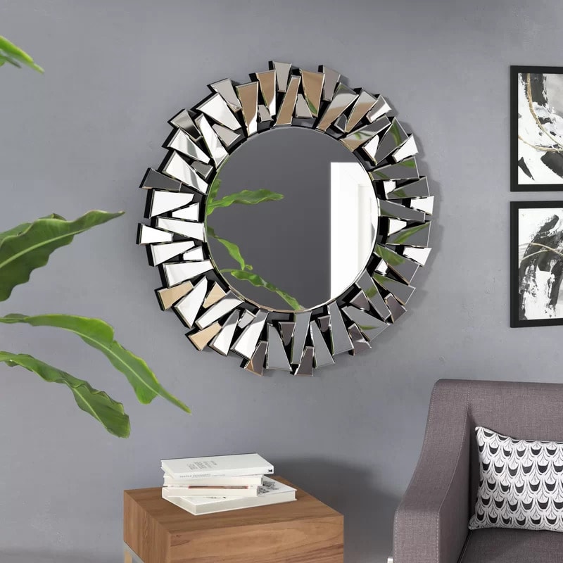 Use a Geometric Frame Mirror for a Modern Look