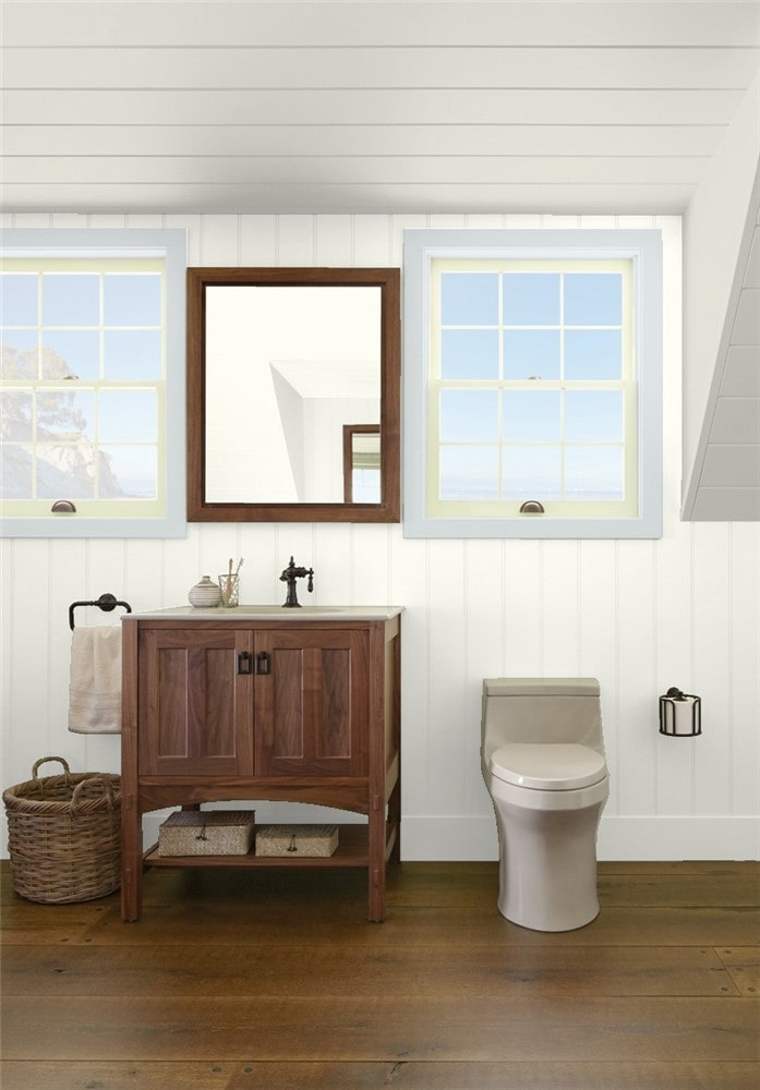 9 Bathroom in White Dove by Benjamin Moore