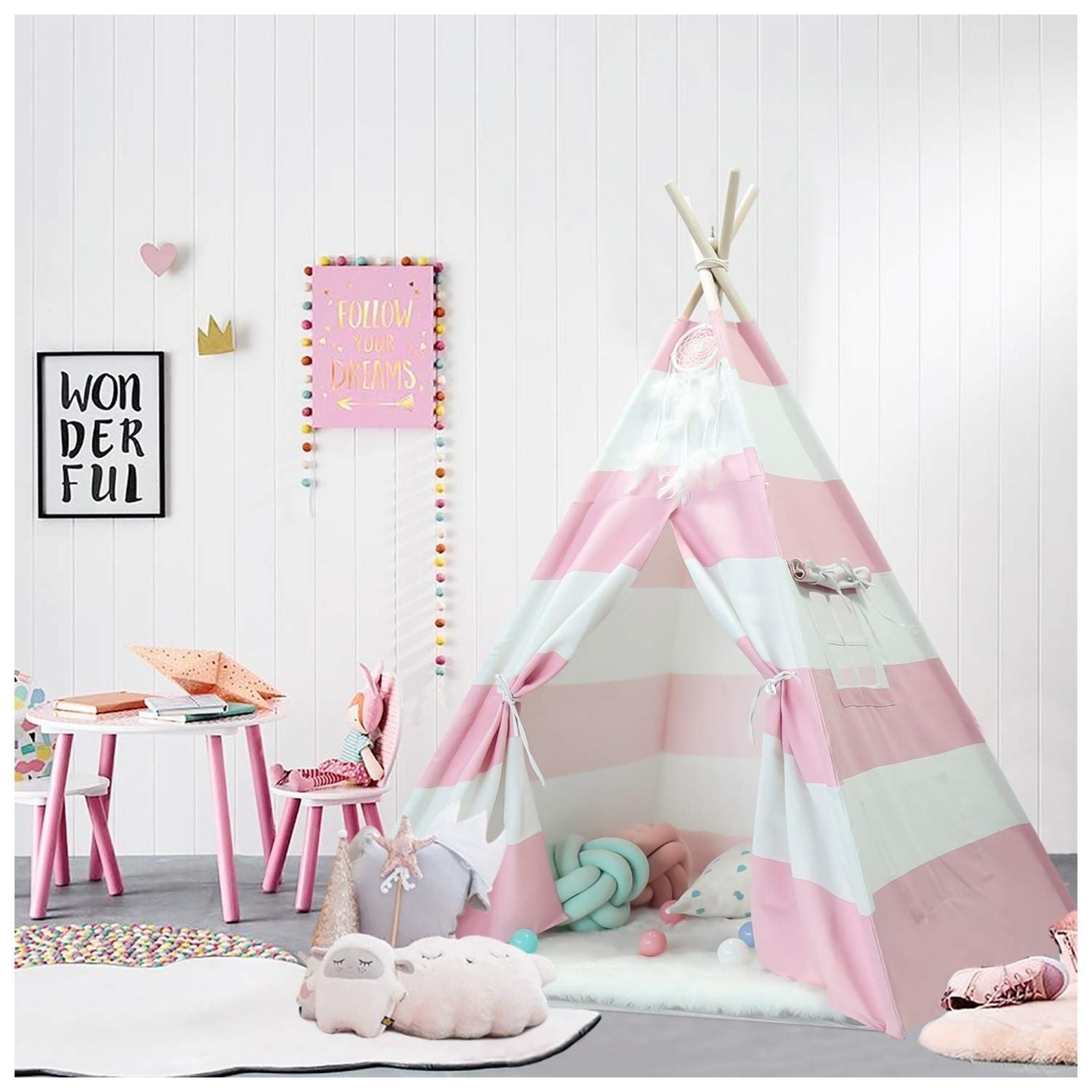 Create a Play Area With an Indoor Teepee Tent