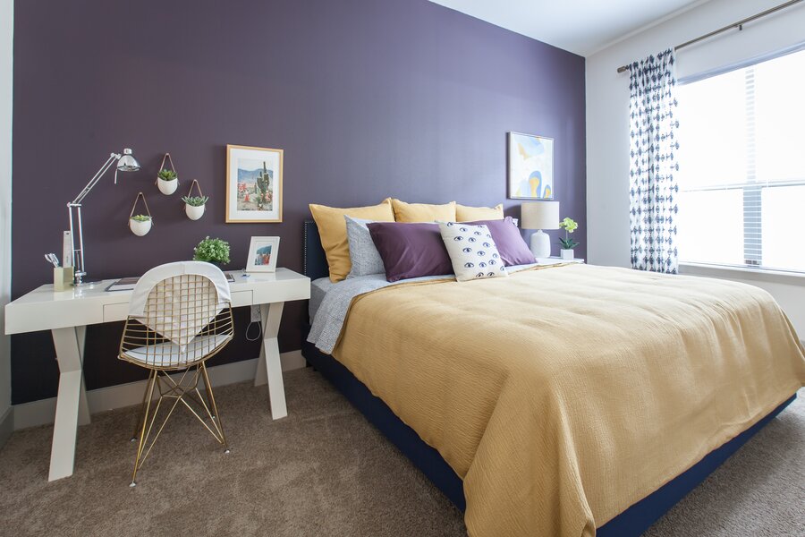 Color Curtains Go With Purple Walls, What Color Curtains Go With Dark Purple Walls
