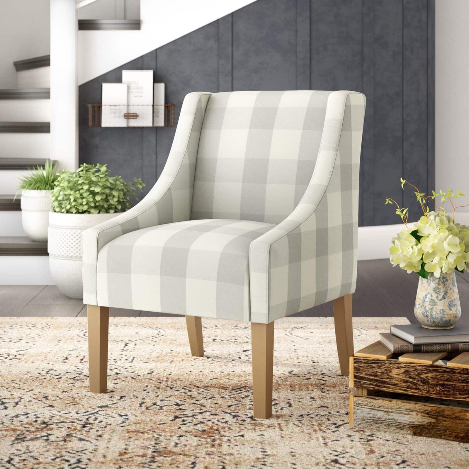 farmhouse style upholstered chairs