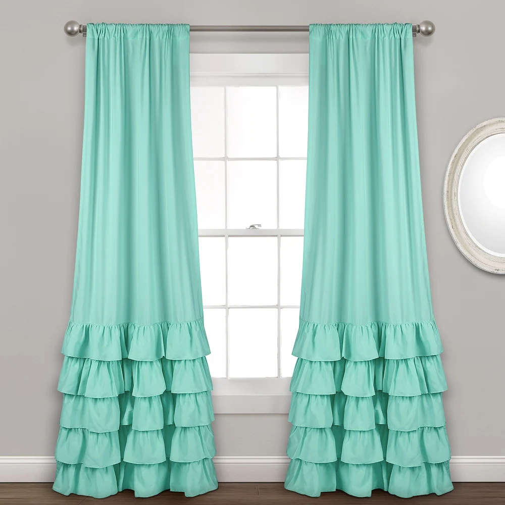 Add Aqua in Flowing Ruffles for Shabby Chic