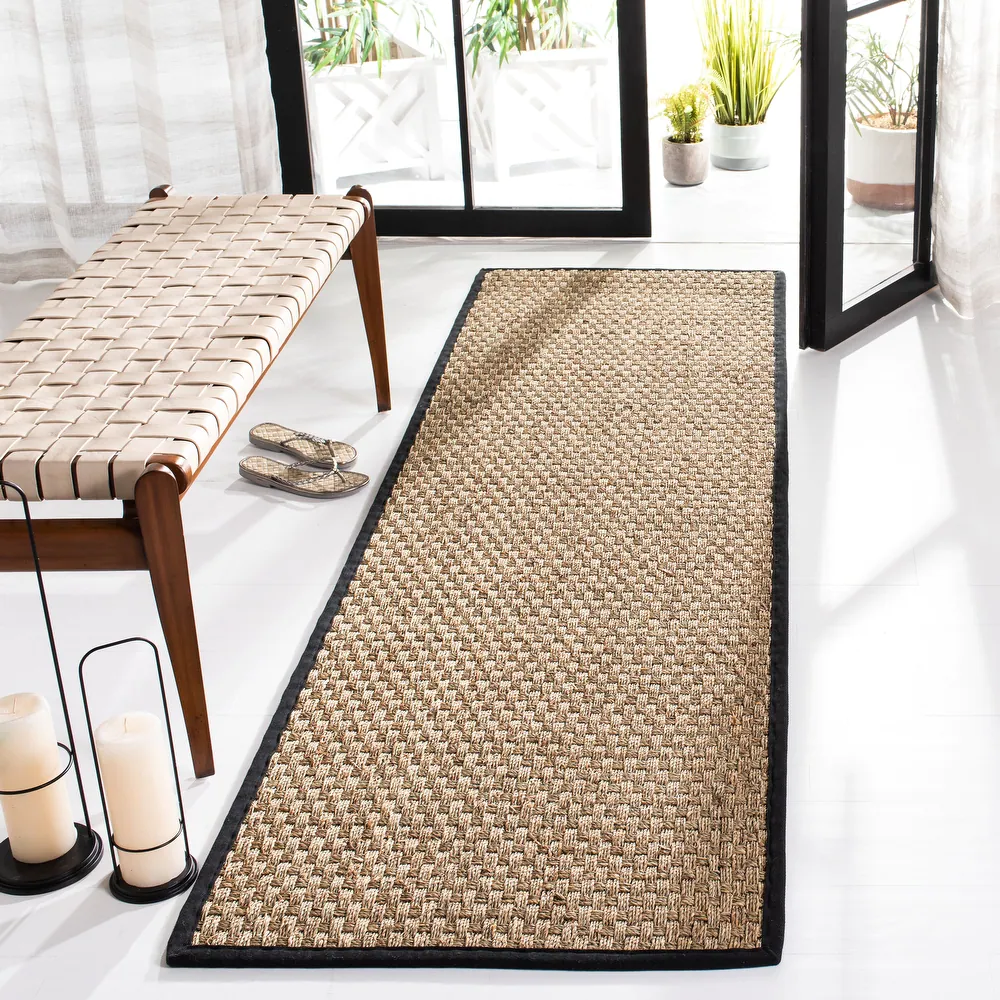 Go Natural and Neutral for the Entry with Basketweave Seagrass