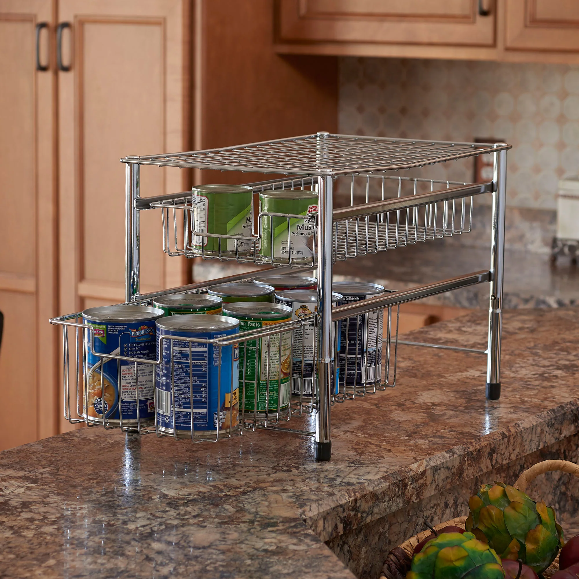 Store Extra Canned Goods with a Free Standing Shelf