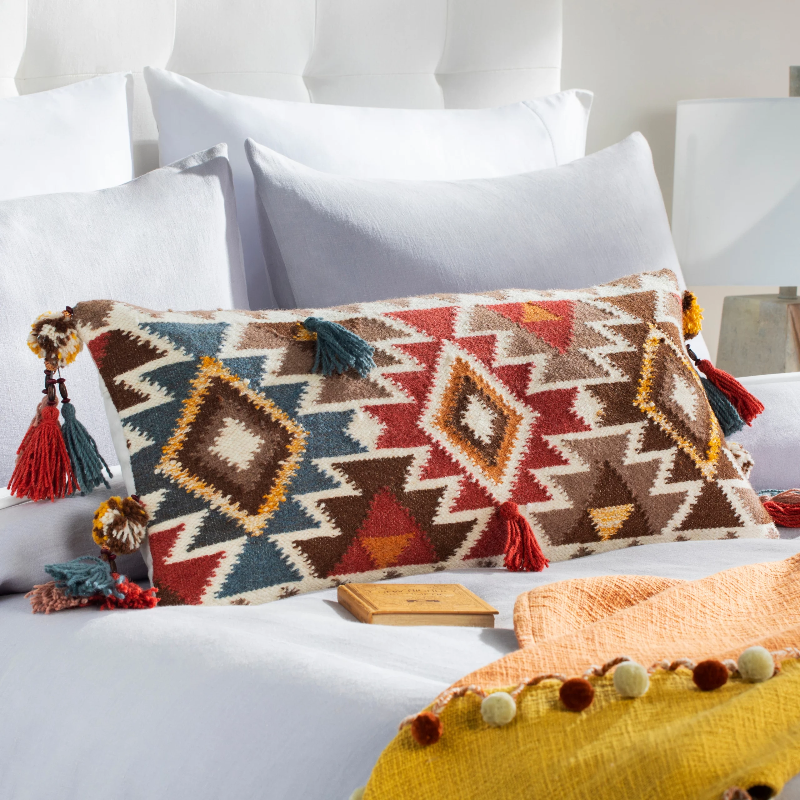 Large Boho Throw Pillow for a Southwestern Flair