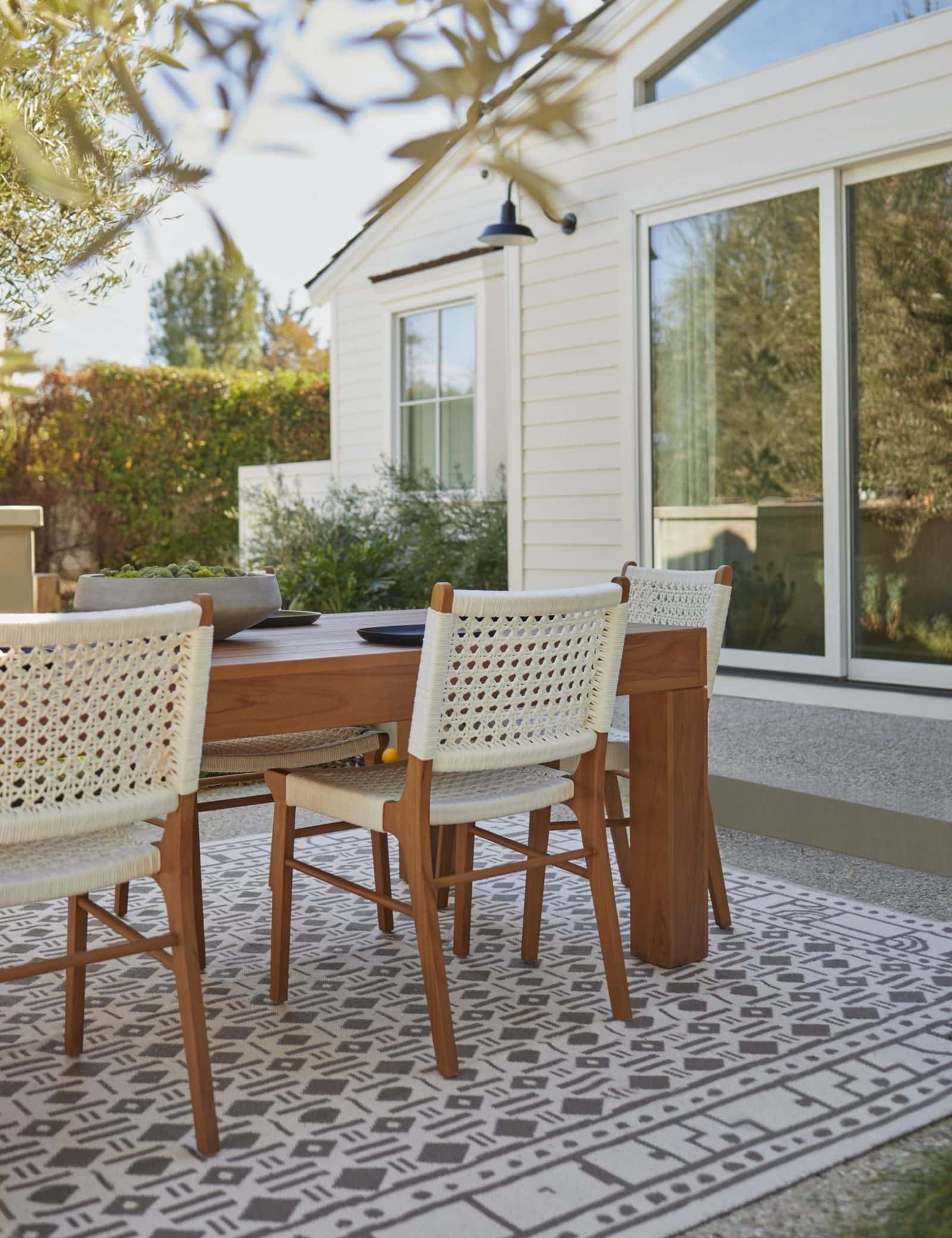 Find the Perfect Contrast with These White and Wood Mid Century Dining Chairs