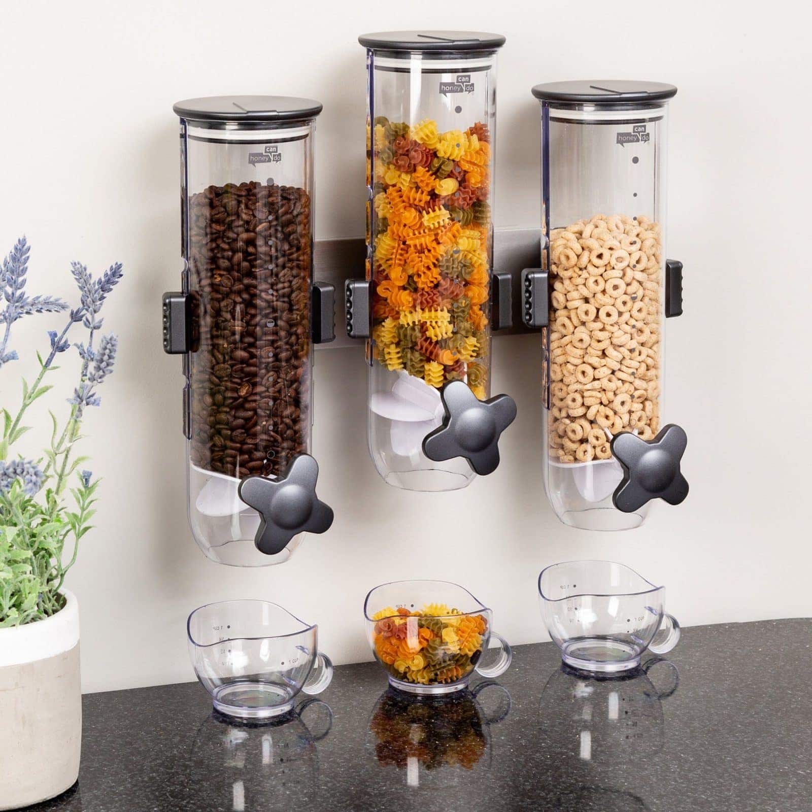Mount Cereal Dispensers to the Wall