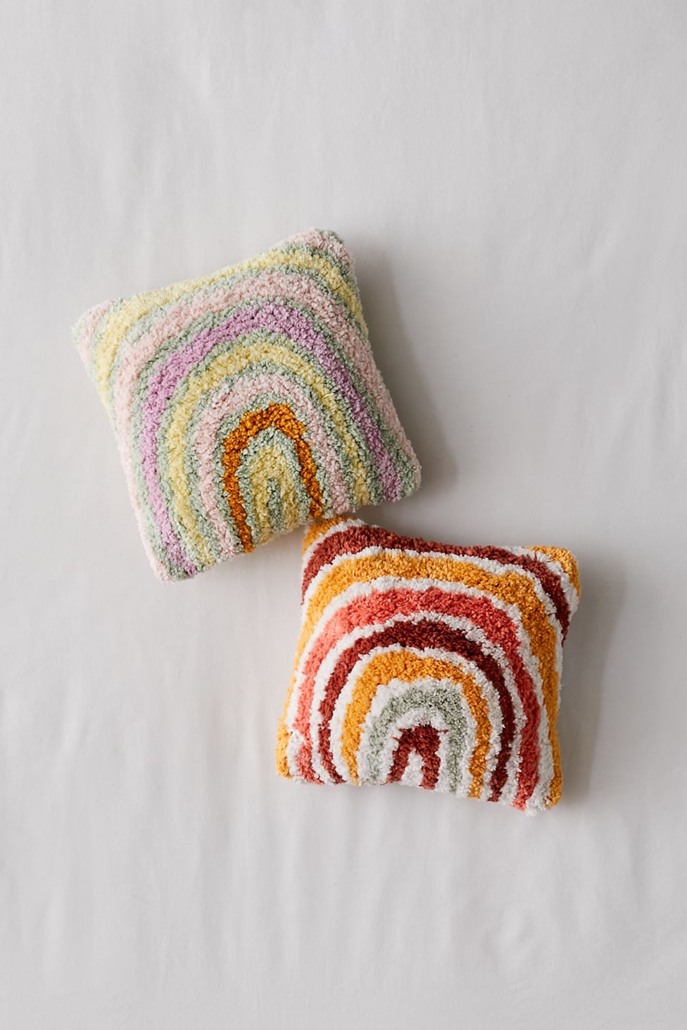 Mini Rainbow Boho Pillow for a Touch of Whimsy