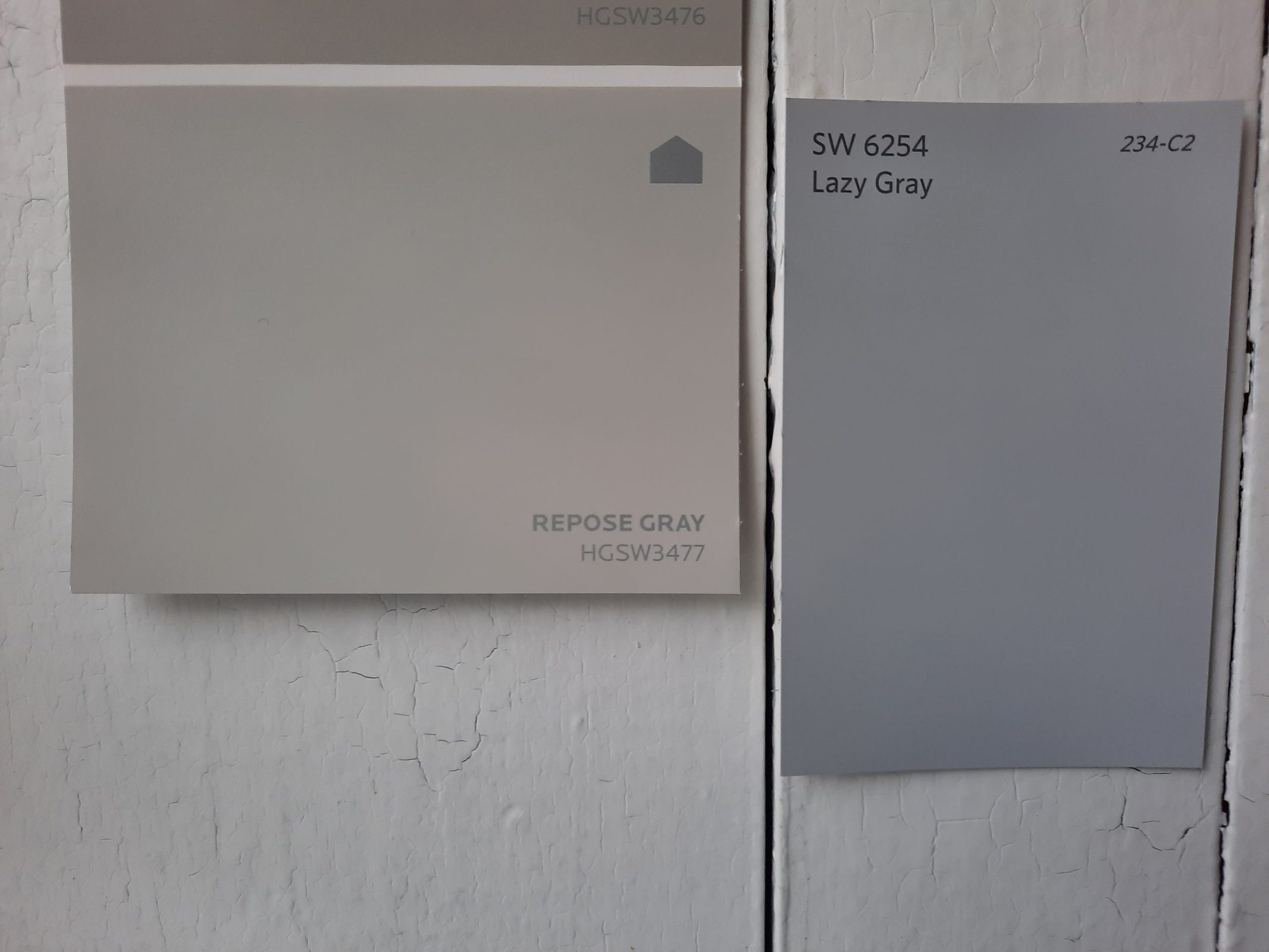 5 Lazy Gray vs Repose Gray scaled