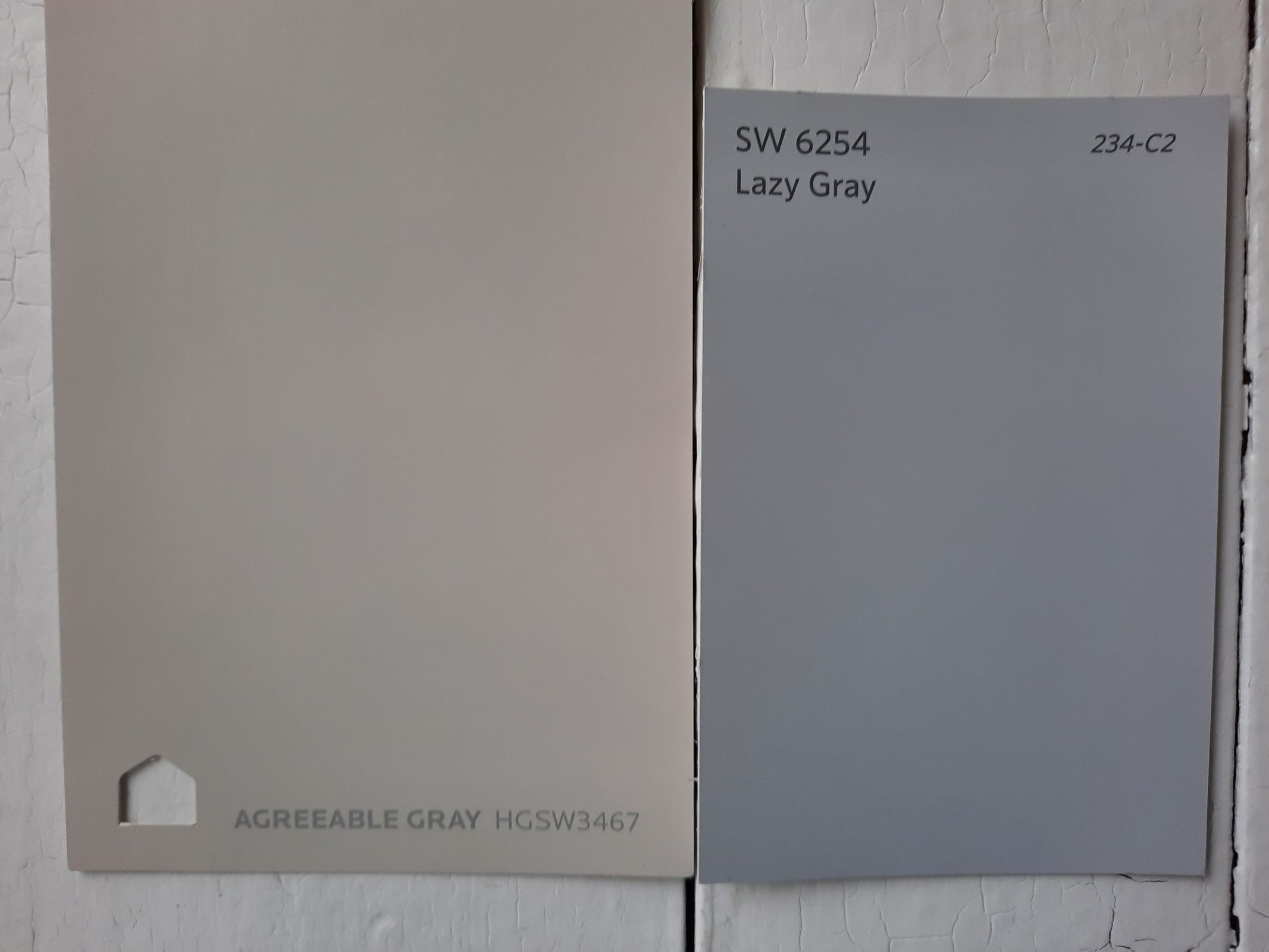 6 Lazy Gray vs Agreeable Gray scaled