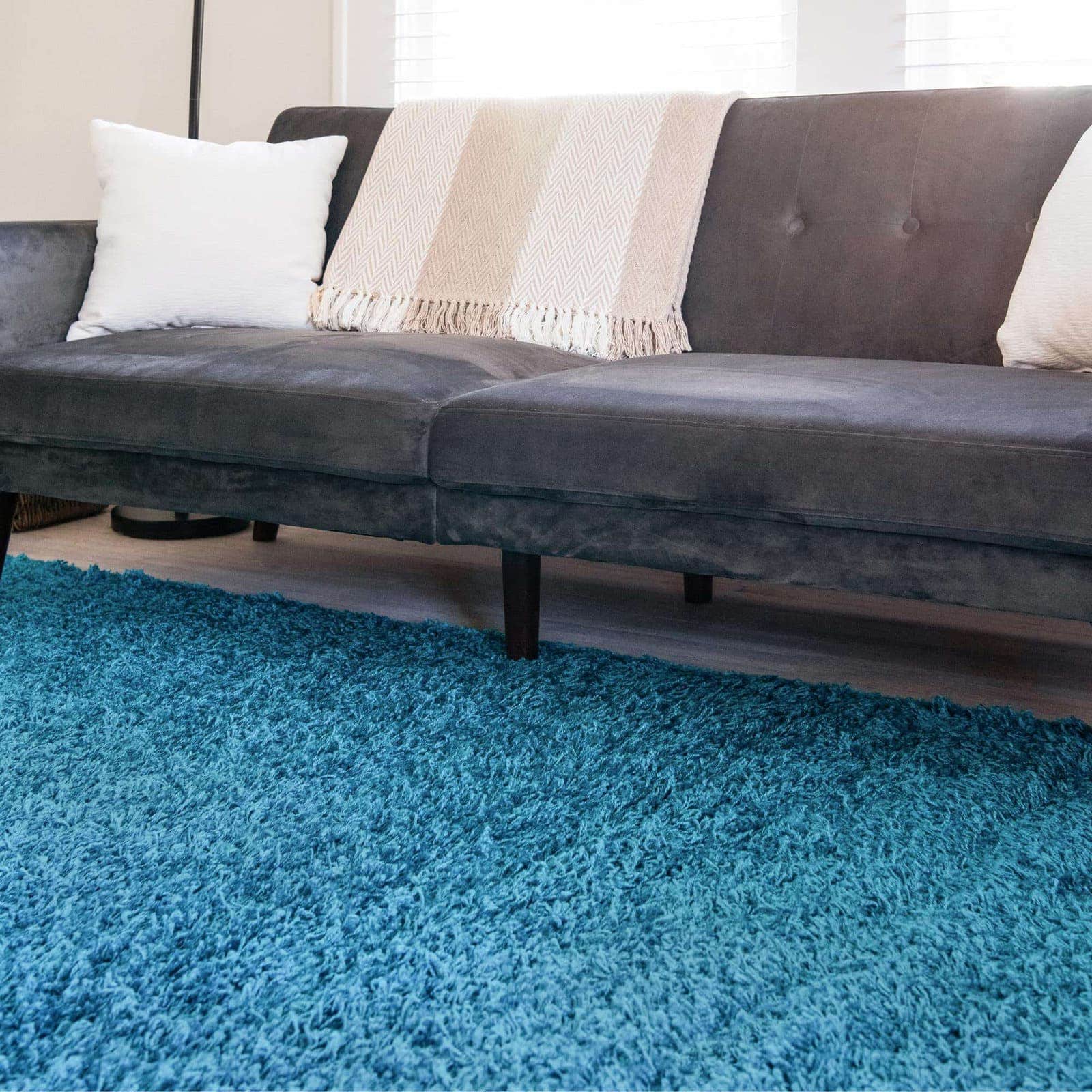 Scoop Up a Solid Shag to Use with a Retro Sofa
