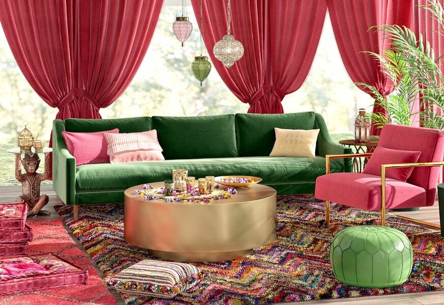 Entertain an Eclectic Multicolor Area Rug