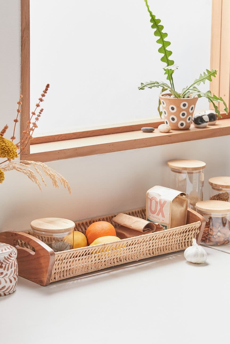 Corral Items with a Woven Basket