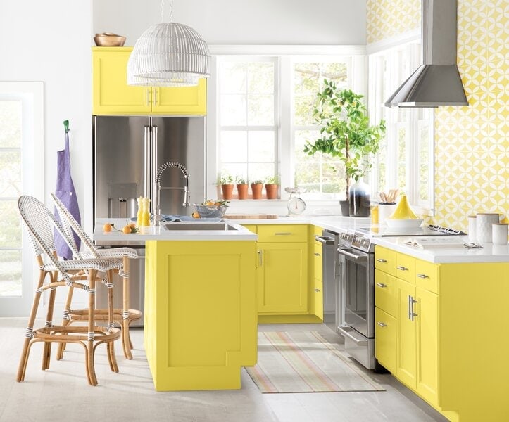 Blend Light Gray with Country Yellow