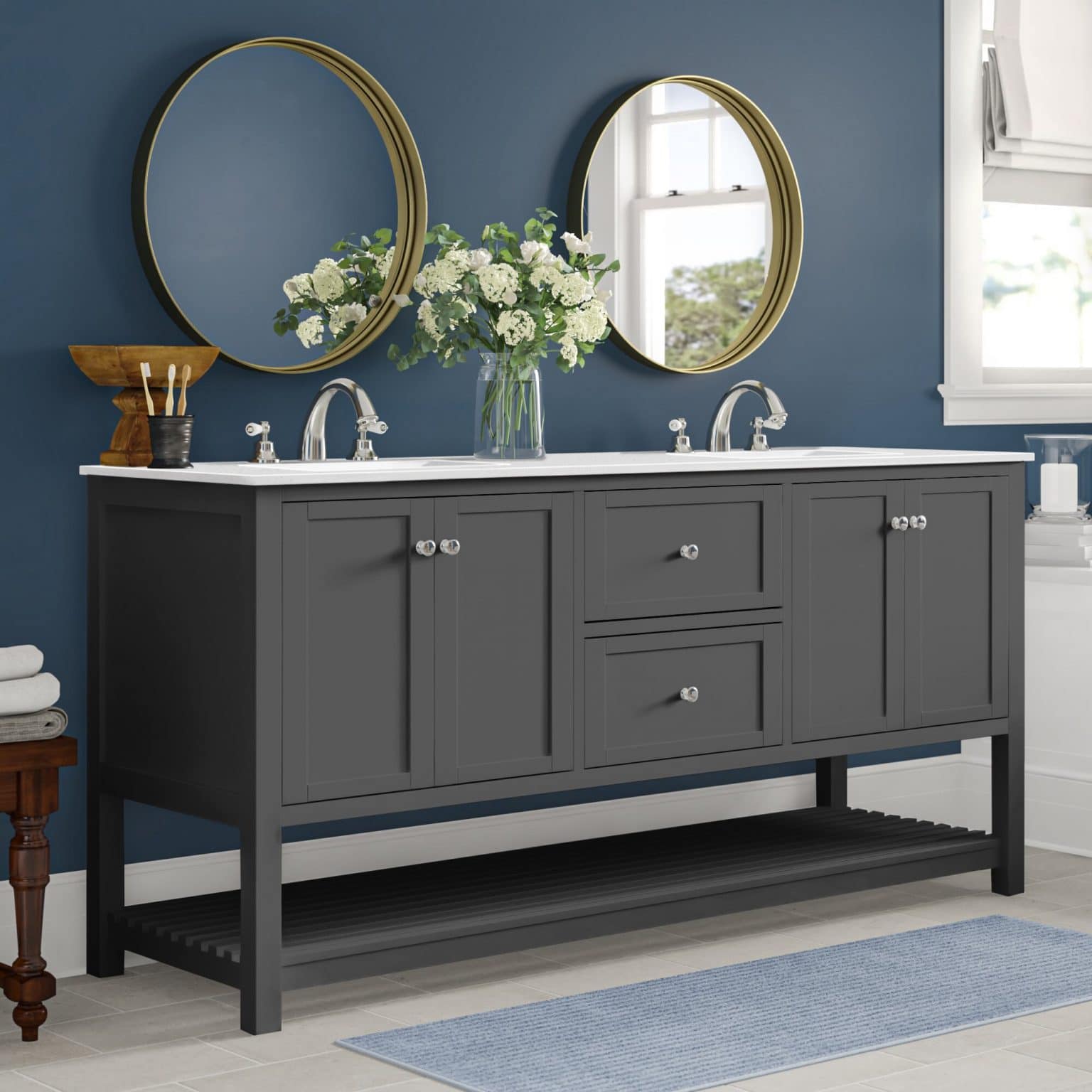 16 Grey and Blue Bathroom Ideas