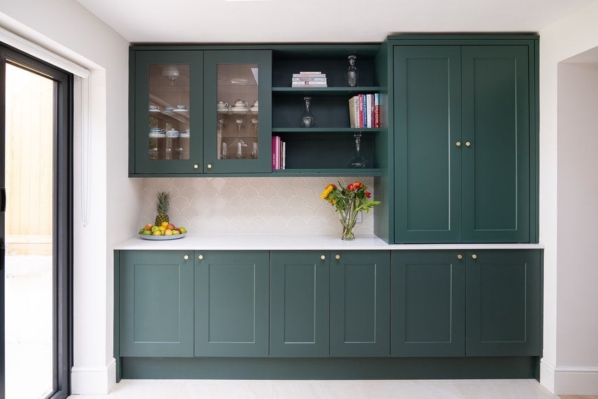 Turn the Cabinets Teal to Stand Out