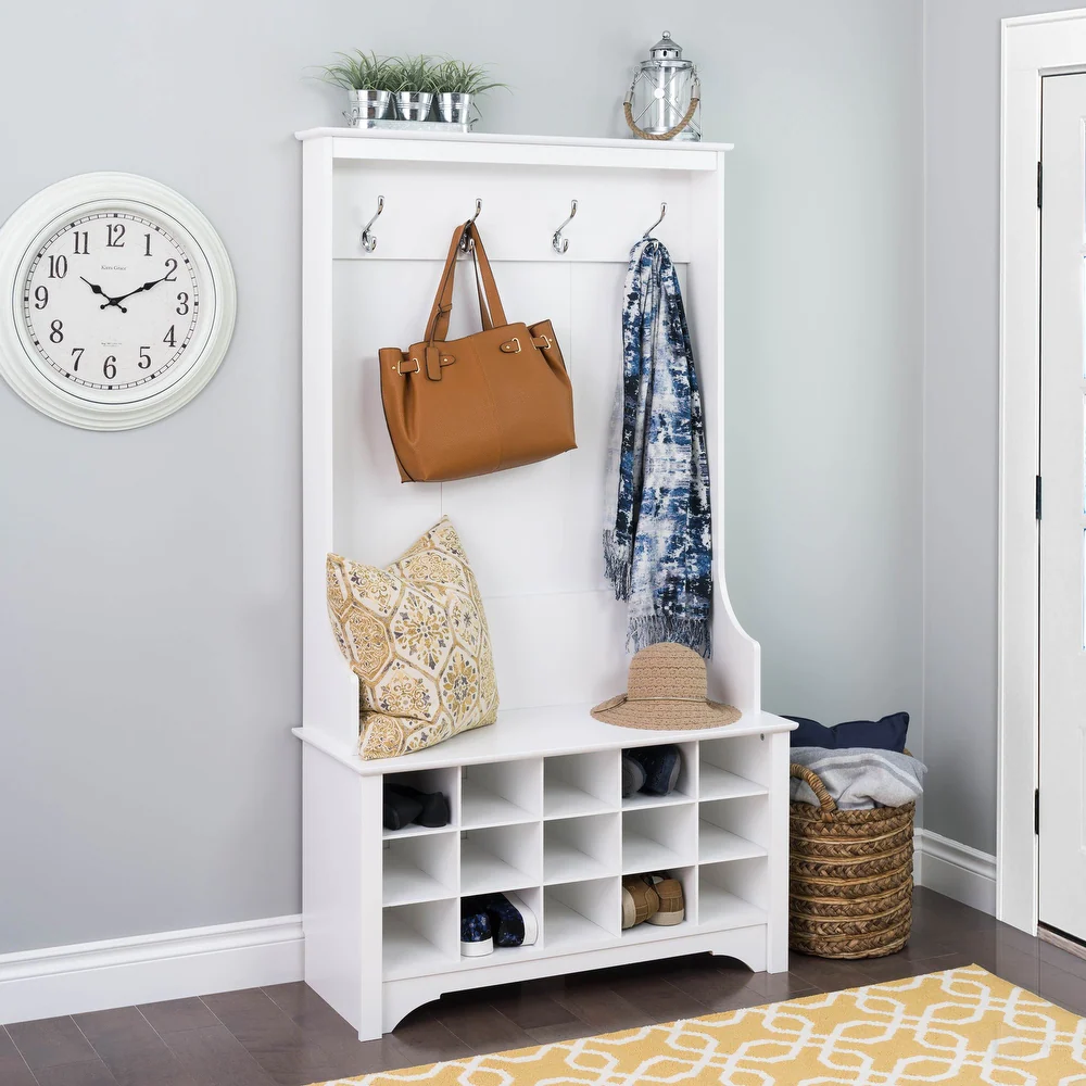 Rustic Hall Tree and Shoe Storage