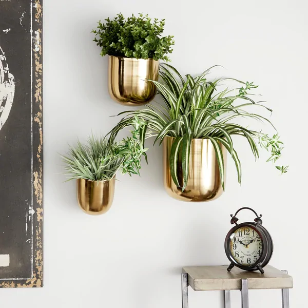 Go for the Gold with a Contemporary Wall Planter