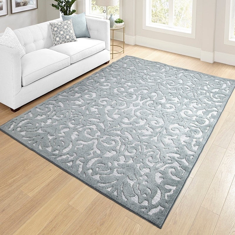 Damask Your Floors with Drama