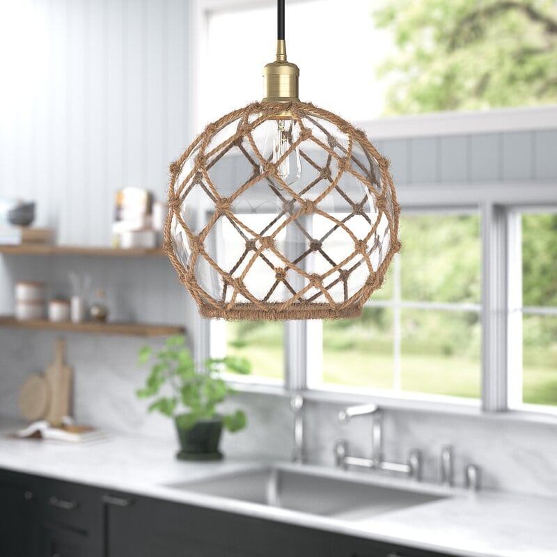 Hone the Beachy Vibes with a Globe Pendant