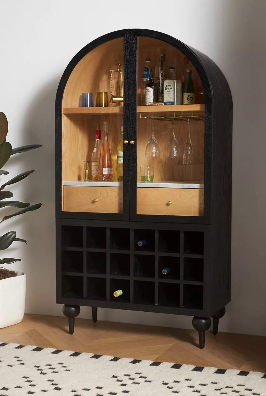 Arched Bar Cabinet