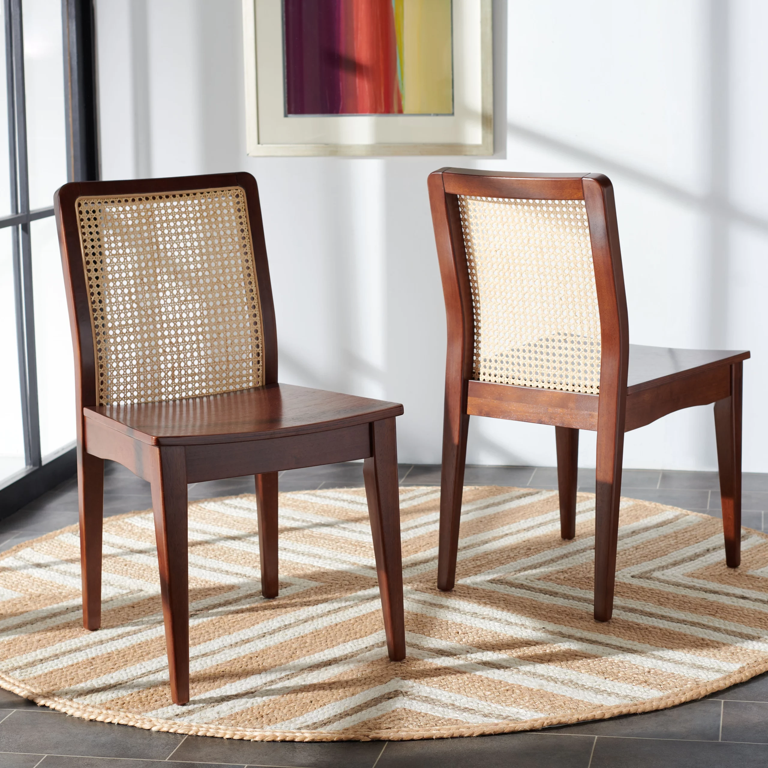 Bring in Texture with a Rattan Backed Chair