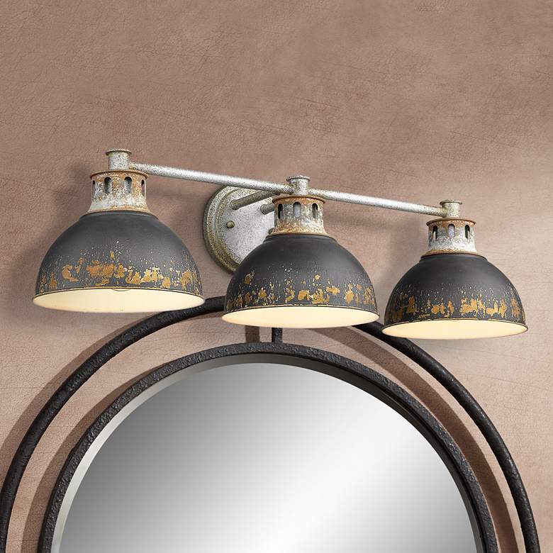 Work with Rustic Rusted Black Iron Antique Domes