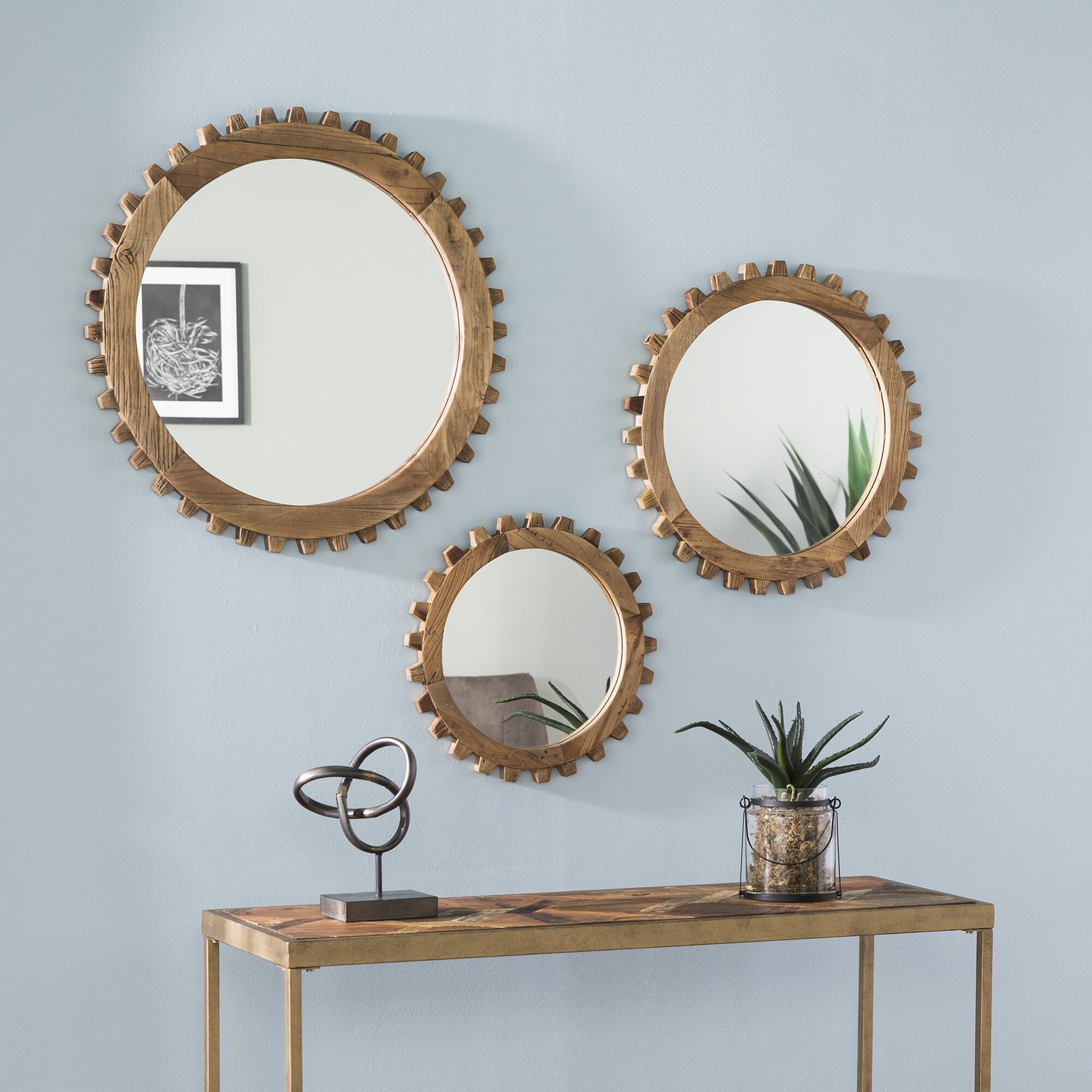 A Trio of Industrial Mirrors