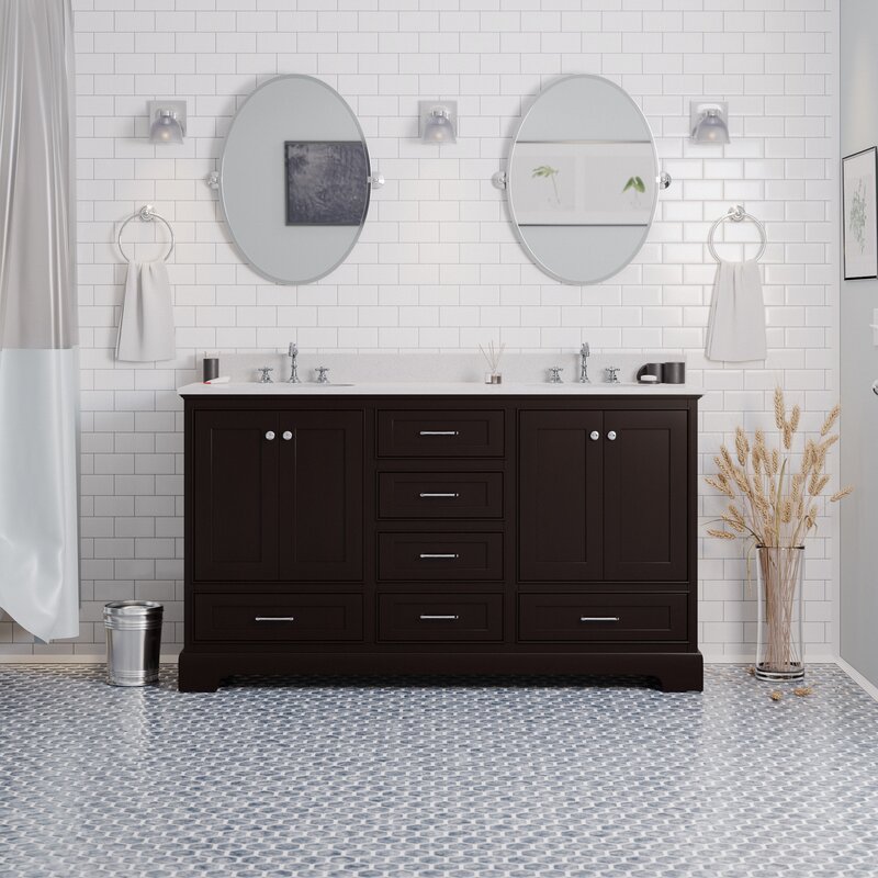Do It Up with a Plinth-Style Double Vanity