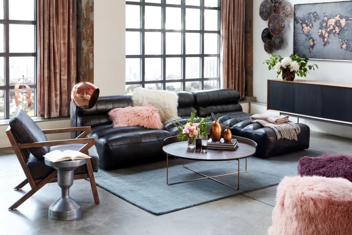 Add Some Texture With Fluffy Throw Pillows