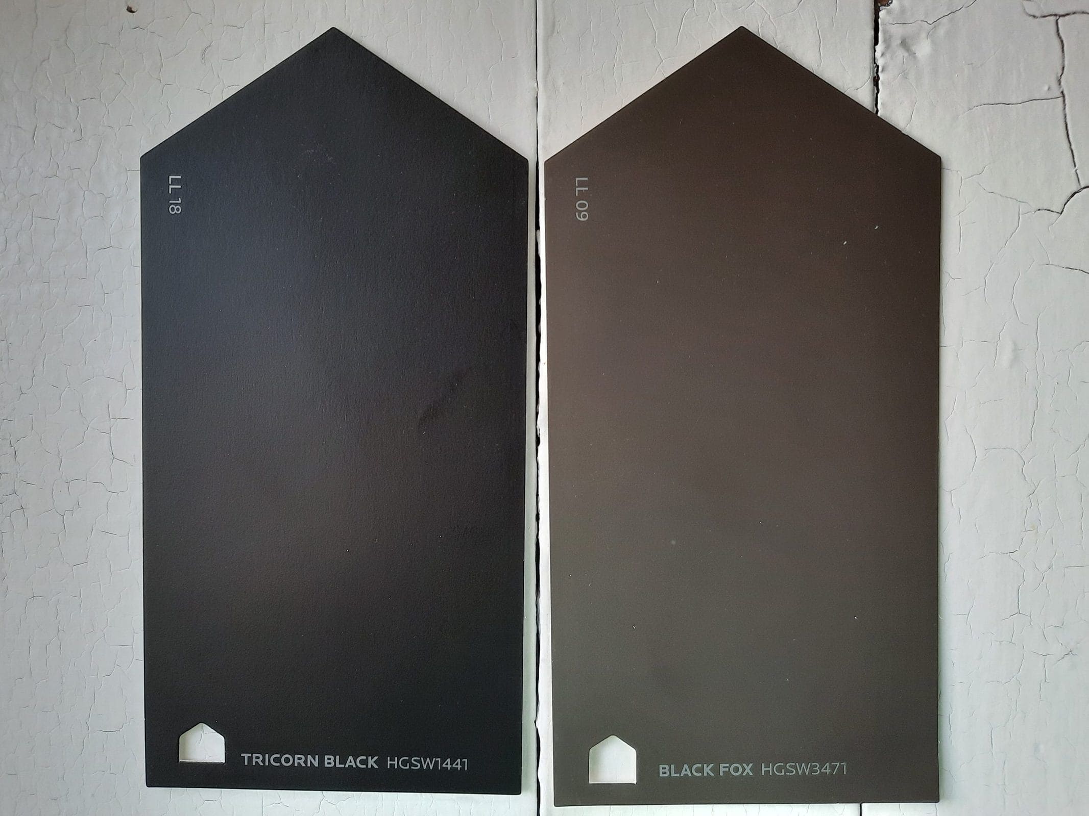 sherwin williams black magic vs tricorn black