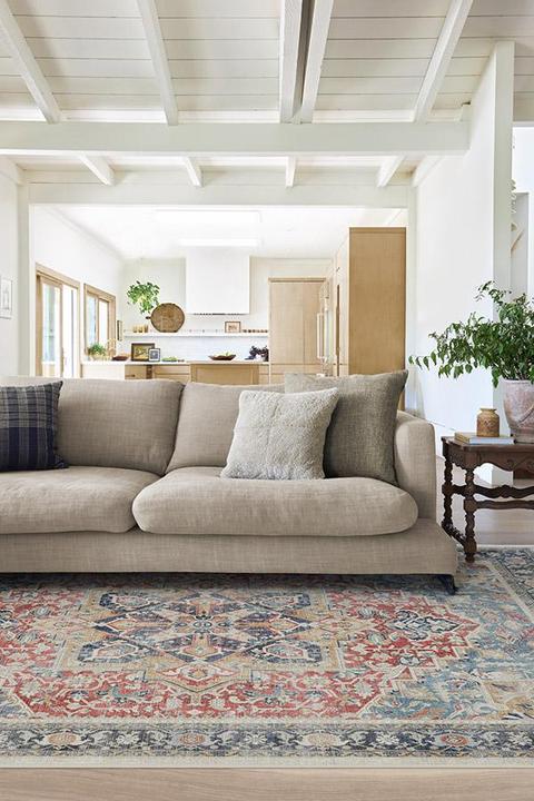 Roll Out a Distressed Persian Rug in Red