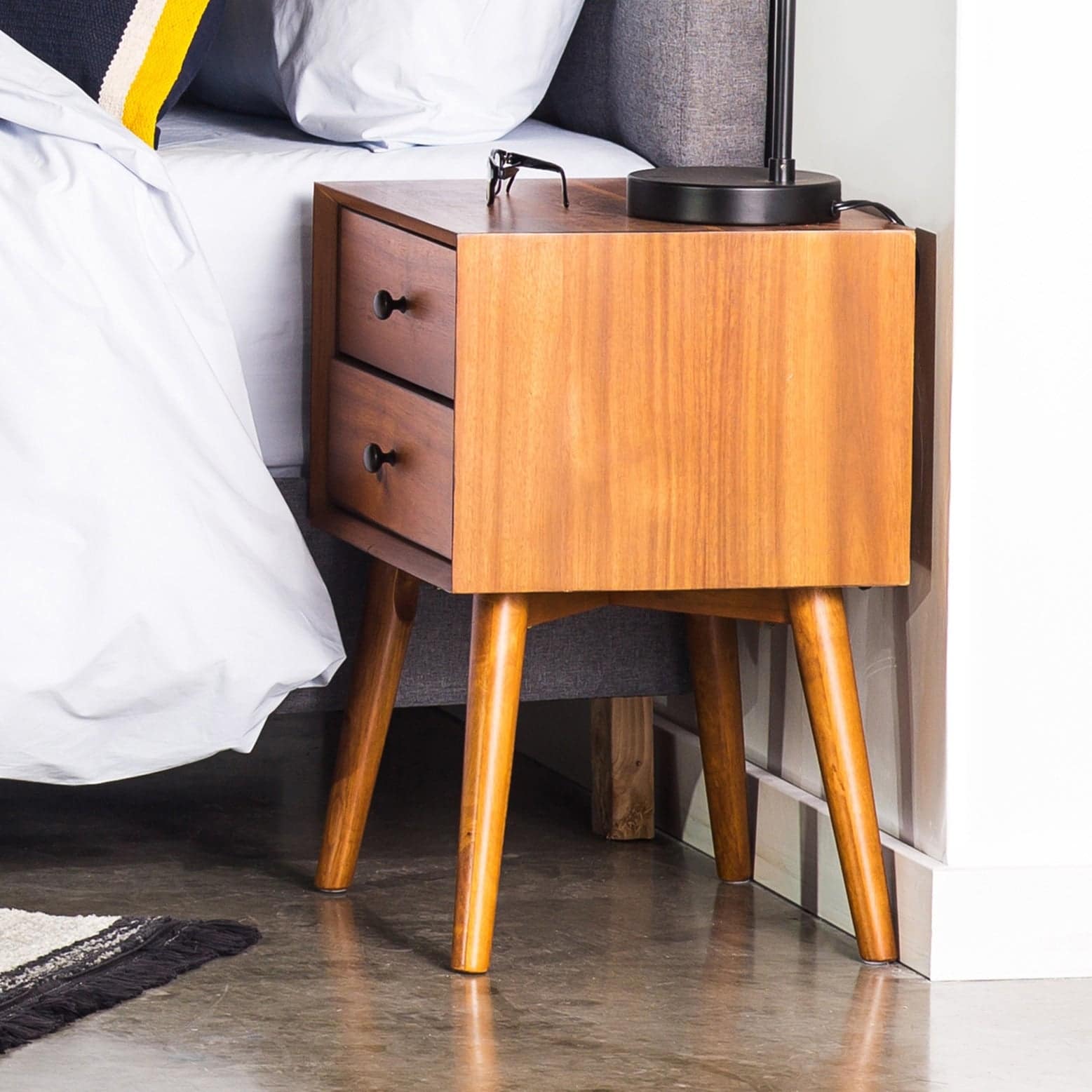 Add Function to Your Bedroom with Retro Nightstands