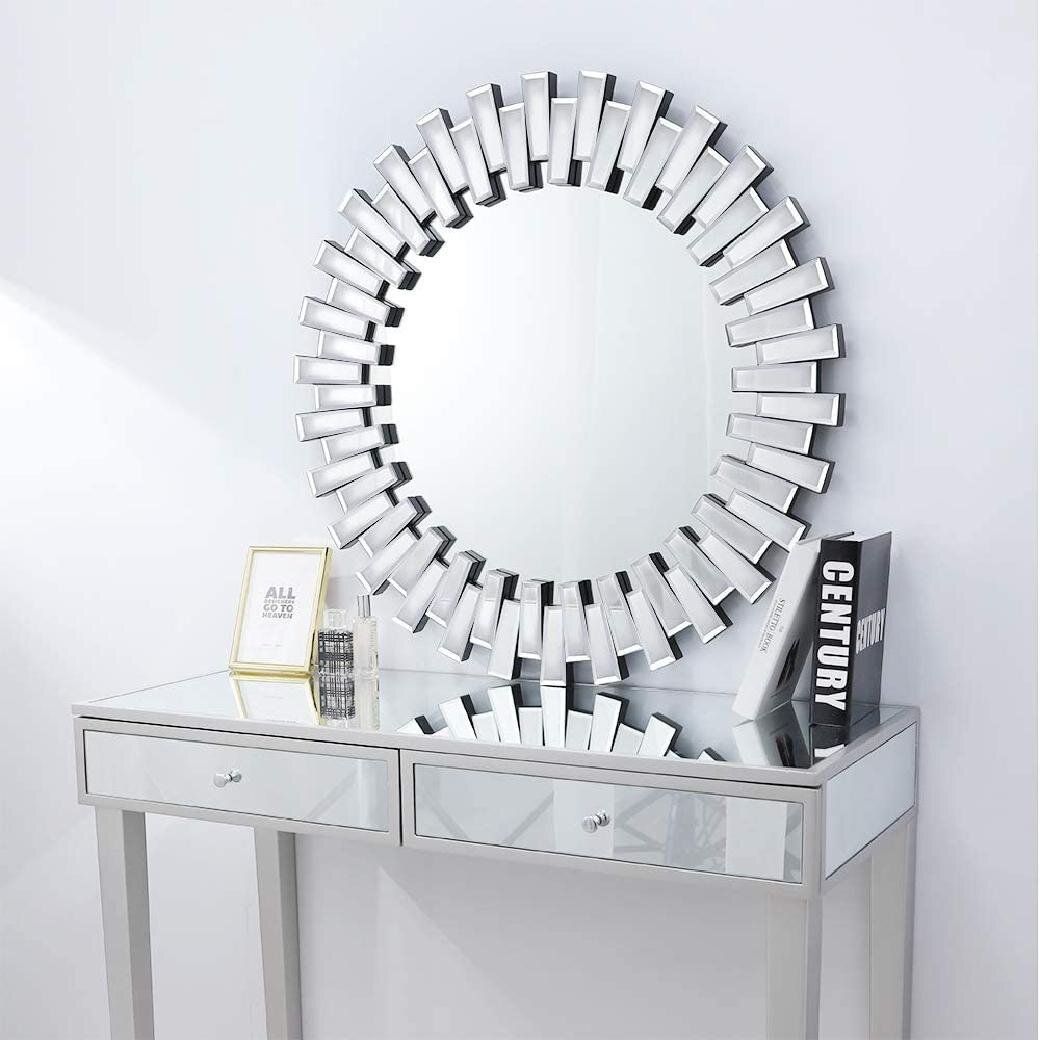 Modern Sunburst Entryway Mirror