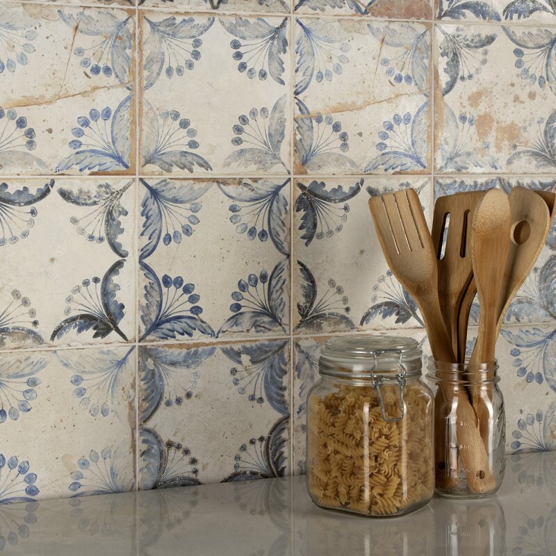 Choose a Ceramic in Blue Pattern Print