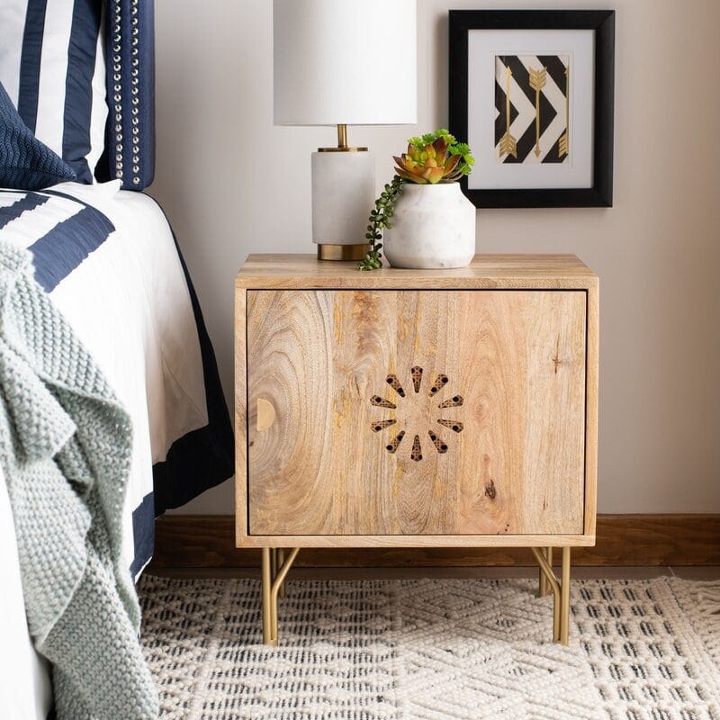 boho bedside table