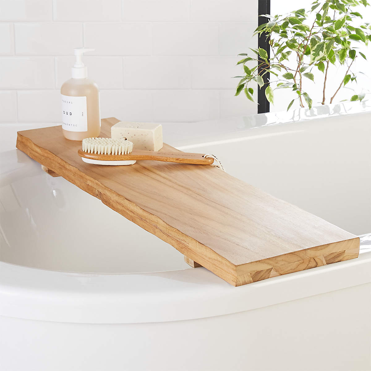 Relax with a Live Edge Bath Caddy