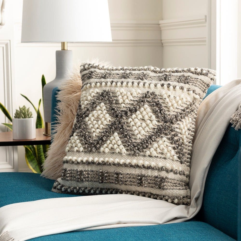 Try Out a 3D Textured Patterned Wool Pillow
