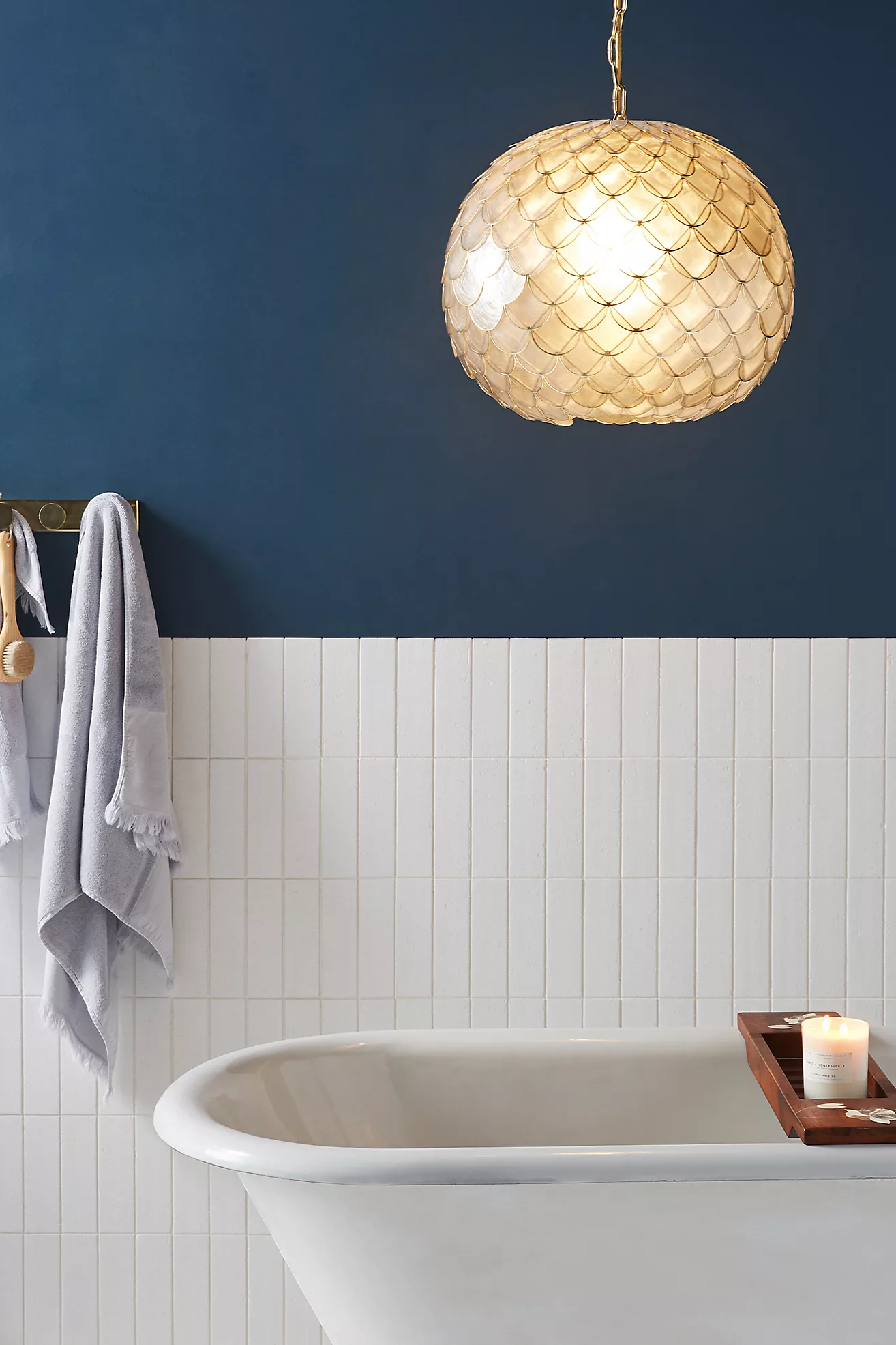 Hang a Pendant Over the Bathtub