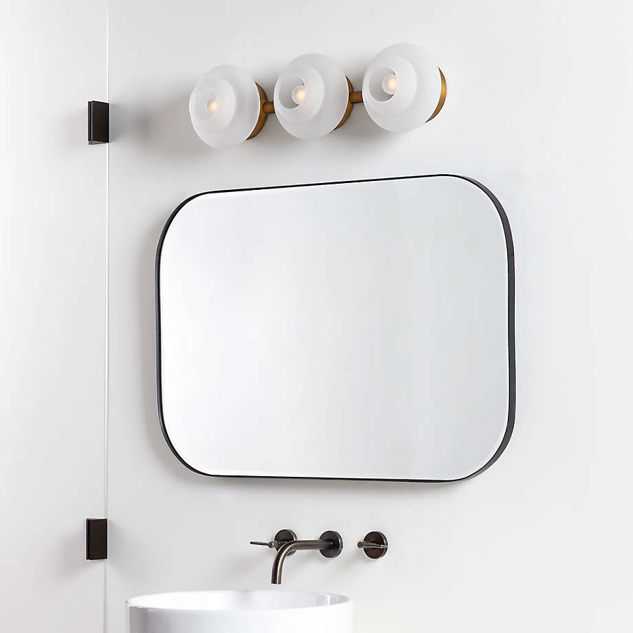 Illuminate Your Mirror with a Three-Light Fixture