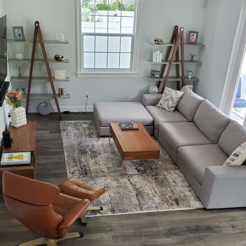 Tan Leather Lounge Chair