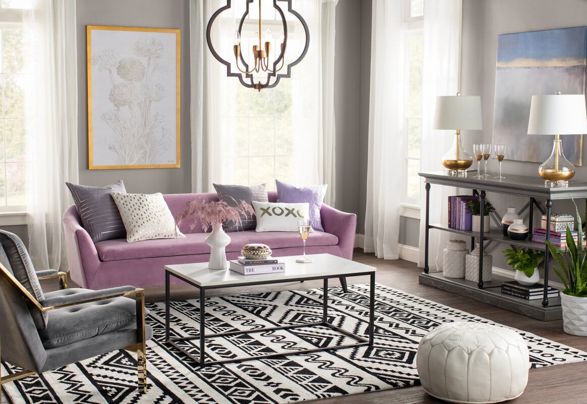 Lavender Arm Sofa