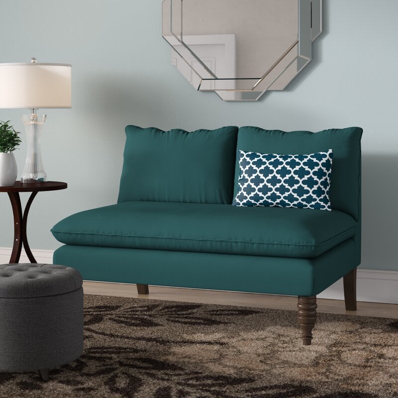 Try Pairing Teal with a Trellis Print in Blue