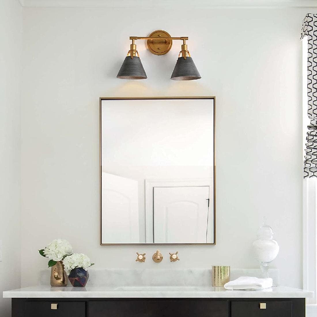 Get a Modern Farmhouse Look with this Two-Light Fixture